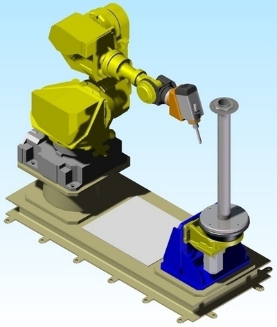 Instalación robotizada de mecanizado